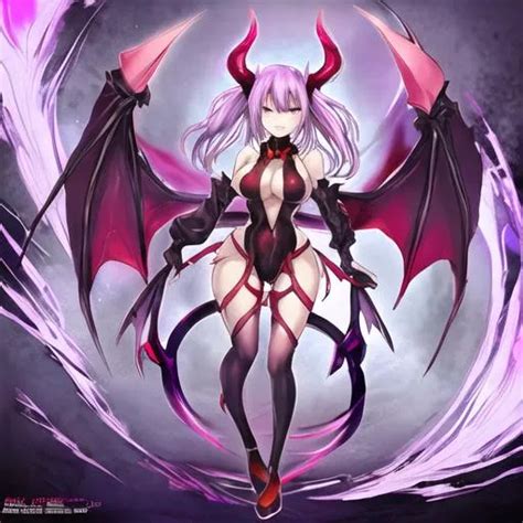 Hot Anime Demon Chick Full Body Picture