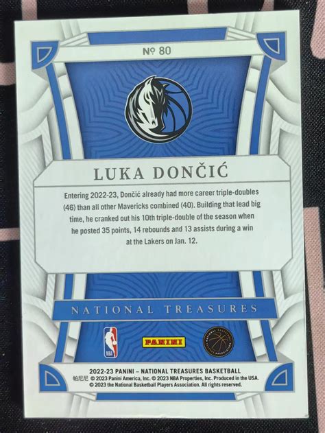 2022 23 Panini National Treasures Luka Doncic 夜语国宝 独行侠队 卢卡东契奇 77 75编