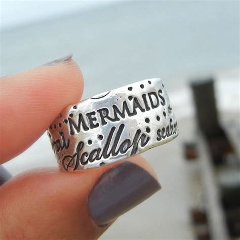 Silver Mermaid Ring Etsy