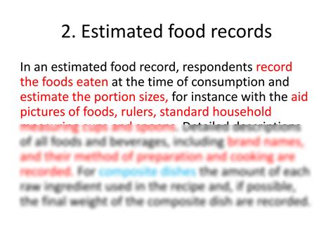 Solution Dietary Methods Of Assessing Nutritional Status Studypool