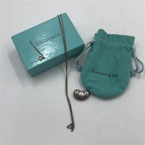 【傷や汚れあり】tiffanyandco ティファニー ビーンズ ネックレス シルバー 925 アクセサリー チェーン破損ありp2398 の落札