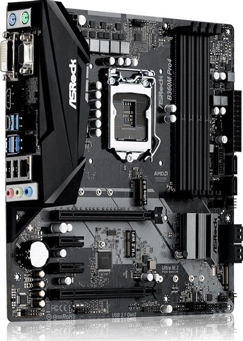 Материнская плата ASRock B360M Pro4 s-1151 B360 купить | Elmir - цена ...