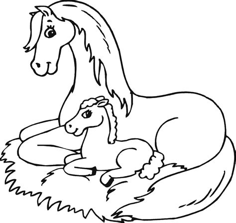 Baby Horse Coloring Pages at GetColorings.com | Free printable ...