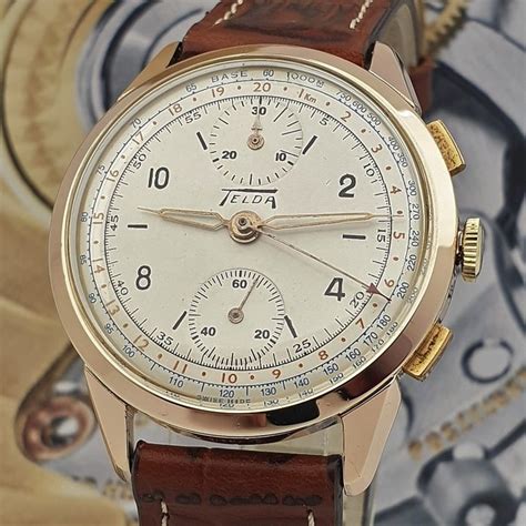 Telda Chronographe Suisse Cal Vênus 170 NO RESERVE Catawiki