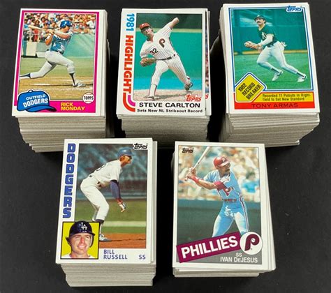 Lot Detail 1981 1985 Topps Baseball Complete Sets 5 Sets