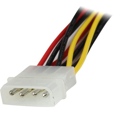 StarTech 12in LP4 To 2x Latching SATA Power Y Cable Splitter