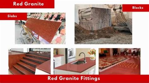 Big Slab Polished Red Granites For Flooring Thickness 15 20 Mm At Rs