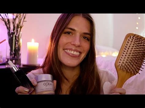 ASMR Friend Helps You Sleep Before Bed Scalp Massage Hair