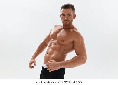 Man Athletic Body Bodybuilder Briefs Naked Stock Photo Shutterstock