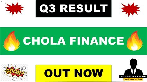 Chola Finance Q Results Chola Finance Share Chola Finance