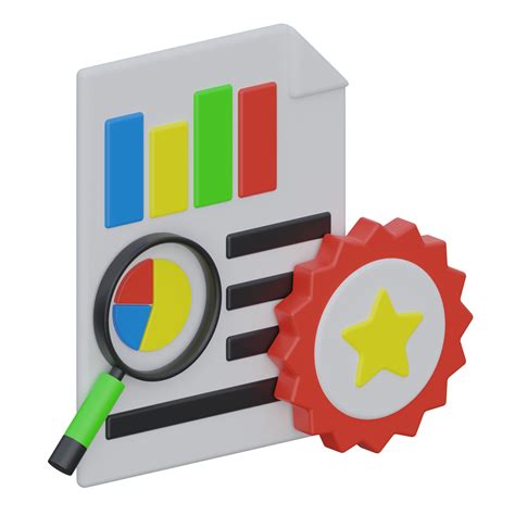 Assessment 3d Rendering Icon Illustration Chart 21055724 Png