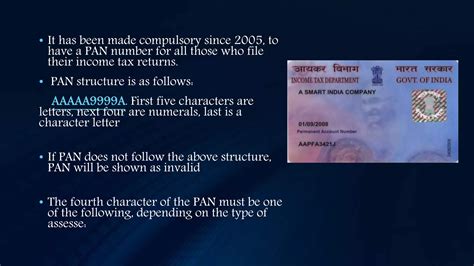 Permanent Account Number Pan Ppt