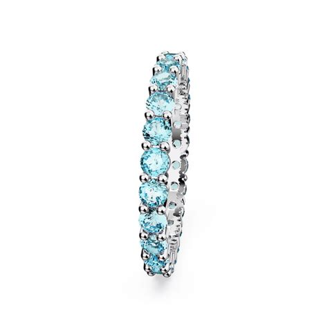 swarovski matrix ring rundschliff blau helen kirchhofer
