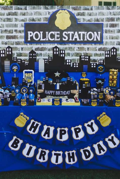 Cop Birthday Party Ideas Photo Of Police Birthday Police