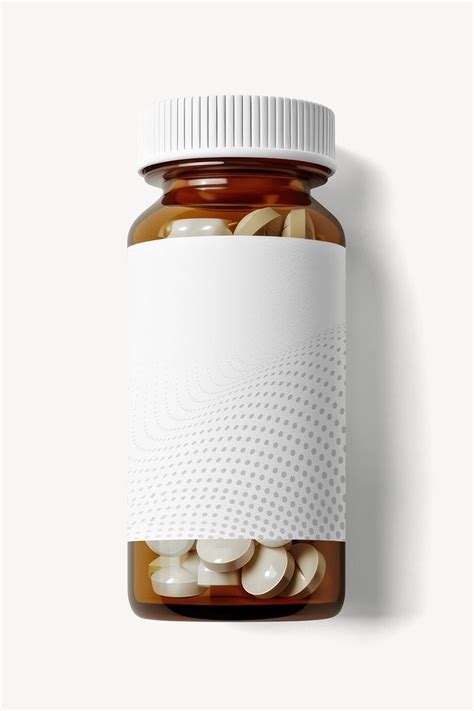 Pill bottle label mockup psd | Premium PSD Mockup - rawpixel