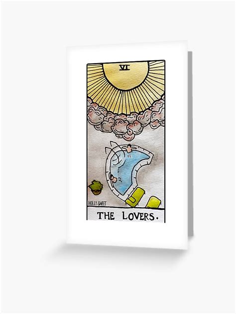 The Lovers Two Bros Chillin In A Hot Tub Vine Meme Tarot Card Greeting Card For Sale By