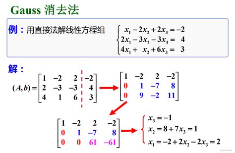 用高斯gauss消元法求n阶线性方程组的解（python） Csdn博客