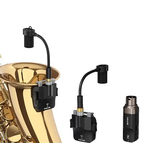 Saxophone And Wind Wireless Microphone Transmitter And Receiver System