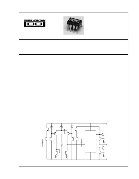 OPA1013DN8 Datasheet 1 9 Pages BURR BROWN Precision Single Supply