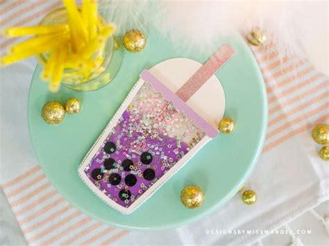 Diy Boba Shaker Card Bubble Tea Cut File Get Creative With Miss Mandee