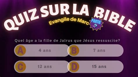 Quiz sur la bible avec questions et réponses en français quizz