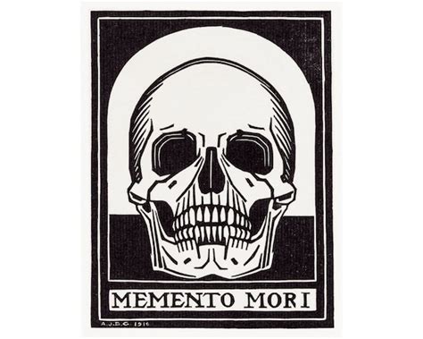 Memento Mori Art Print Skull Wall Art Death Art Gothic Art Etsy