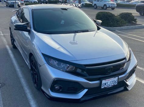 2019 Honda Civic Si With 18x8 Enkei T6r And Michelin 225x40 On Stock