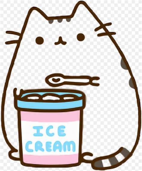 Ice Cream Cat Pusheen GIF Tenor, PNG, 1049x1263px, Ice Cream, Animation ...