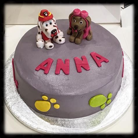 Paw Patrol Birthday Cake Made With Buttercream Icing And Fondant