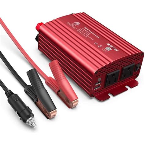 Bestek Watt Red Pure Sine Wave Power Inverter Dc Volt To Ac