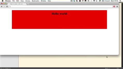 Horizontal And Vertical Centering Using Css Youtube