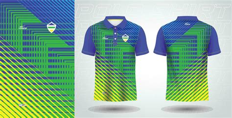 blue green yellow polo sport shirt sublimation jersey template 27530965 ...