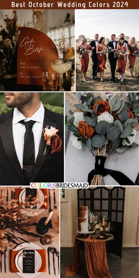 Best October Wedding Color Palettes For Colorsbridesmaid