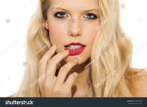 Beautiful Girl Makeup Long Blonde Hair Stock Photo Shutterstock