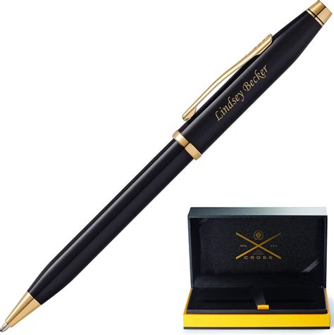 Personalized Cross Pen Engraved Cross Century Ii Black