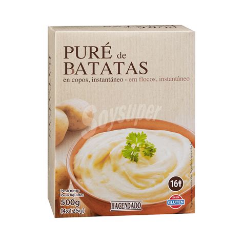 Hacendado Pure Patata Copos Sin Leche Caja G