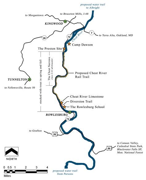 New River Rail Trail Map