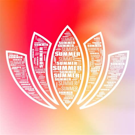 Hot Summer Cool Shapes Stock Illustration Illustration Of Summer