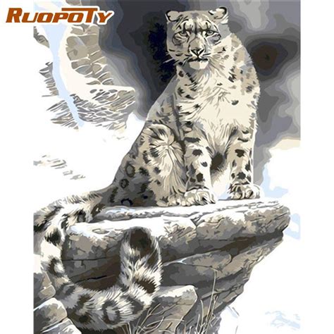 Купить Ruopoty, бескаркасная картина с животными, сделай сам, картина ...