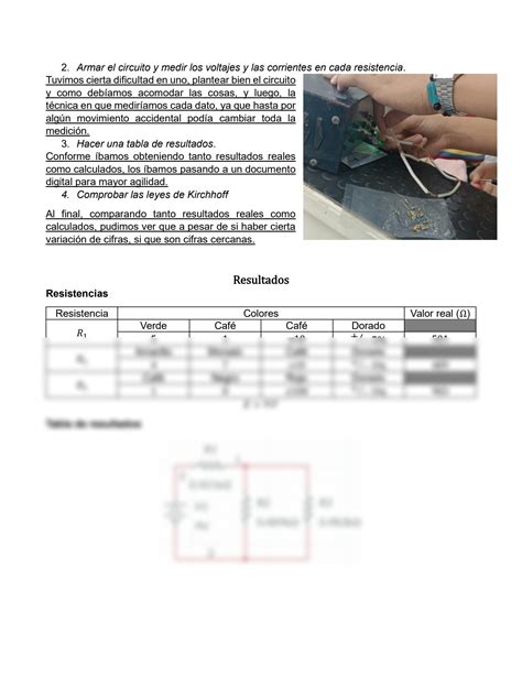 Solution P Uso Del Amper Metro Y Volt Metro Studypool