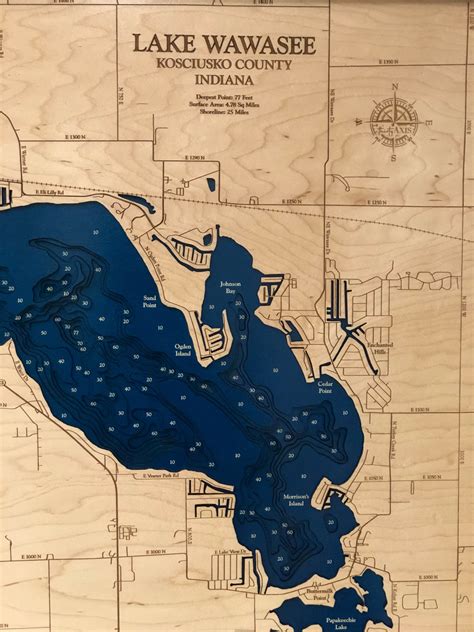 Syracuse Lake Map Syracuse Lake (IN) Nautical Chart And Water Depth