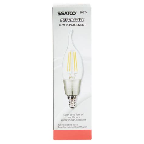 Satco S9574 45 Watt 40 Watt Equivalent Clear Warm White Led Light