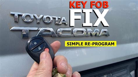 Toyota Tacoma Key Fob Replacement Toyota Tacoma Replacement