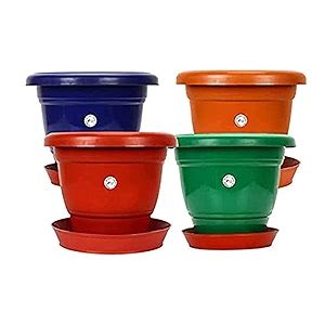 Kraft Seeds Deluxe Gamla Planters With Bottom Plates Pcs Inch