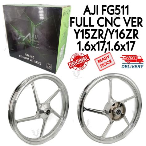 AJI RACING AJI 511 SPORT RIMS FULL CNC CHROME RS150 RSX Y15ZR V1 Y15ZR