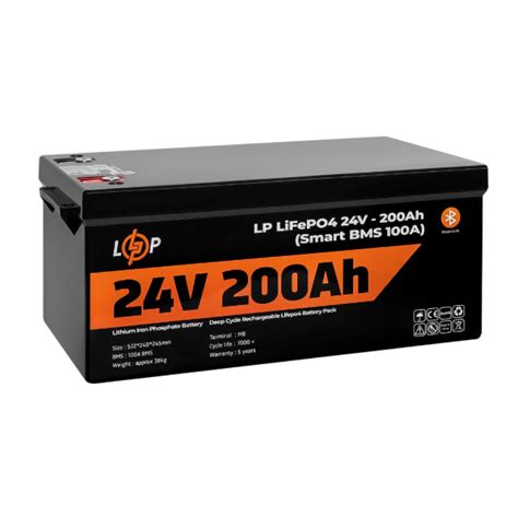 Аккумулятор LogicPower LiFePO4 24V (25,6V) - 200 Ah (5120Wh) (Smart BMS ...