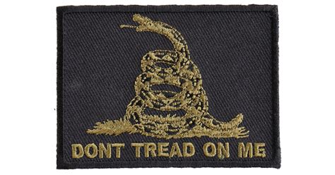 Green Black Gadsden Flag Patch | US Military Veteran Patches by Ivamis ...