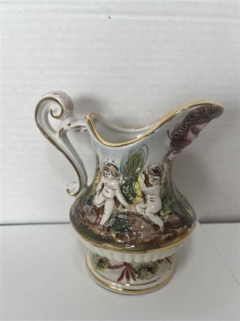 R Capodimonte Mas Cherub Dragon Demitasse Creamer Only Ebay