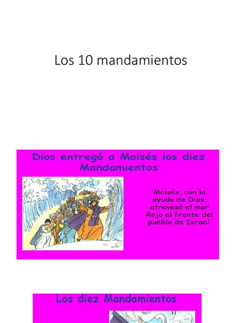 Los 10 Mandamientos Para Niños Pdf