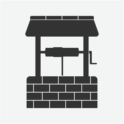 Water Well Icon Isolated Flat Design Vector Illustration 16267695